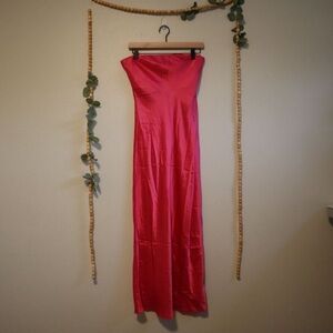 NWT Reformation Joana Silk Dress in Pink Size 4